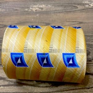 Puritan All Silk Tie - blue/yellow/gold/white